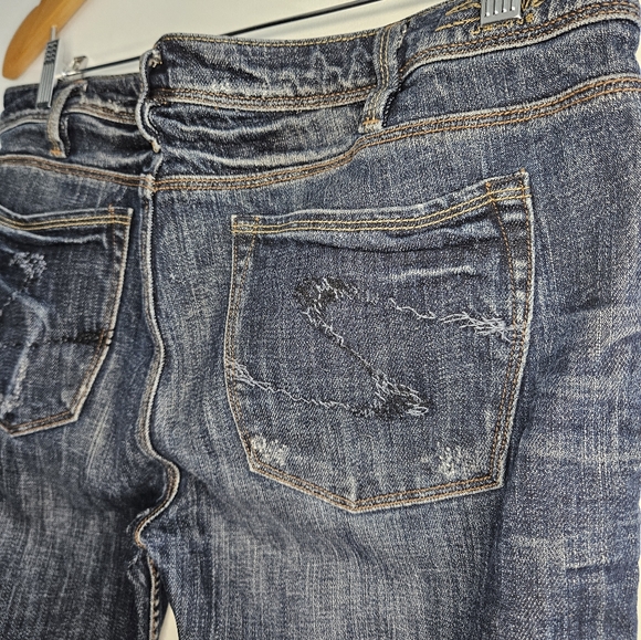 🥈SILVER Jeans Size 34 (western glove works Jasmine) - Picture 11 of 16